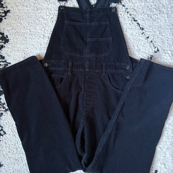 Free People We the Free Ziggy Overall black corduroy women's size medium - Picture 4 of 8
